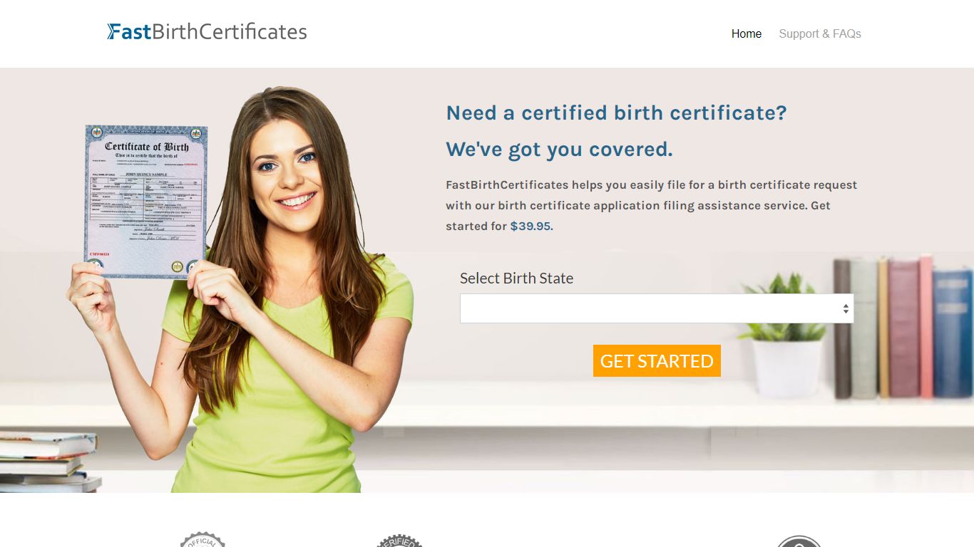 Order a Birth Certificate Online in Minutes! | Fastbirthcertificates.com